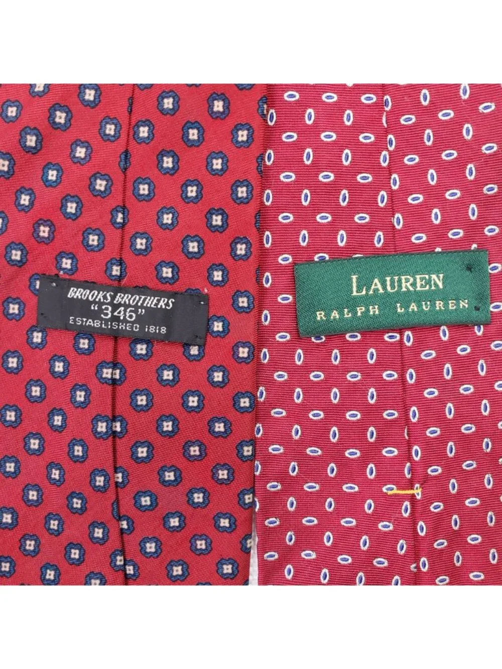 Bundle of Brooks Brothers & Lauren Ralph Lauren Silk Ties